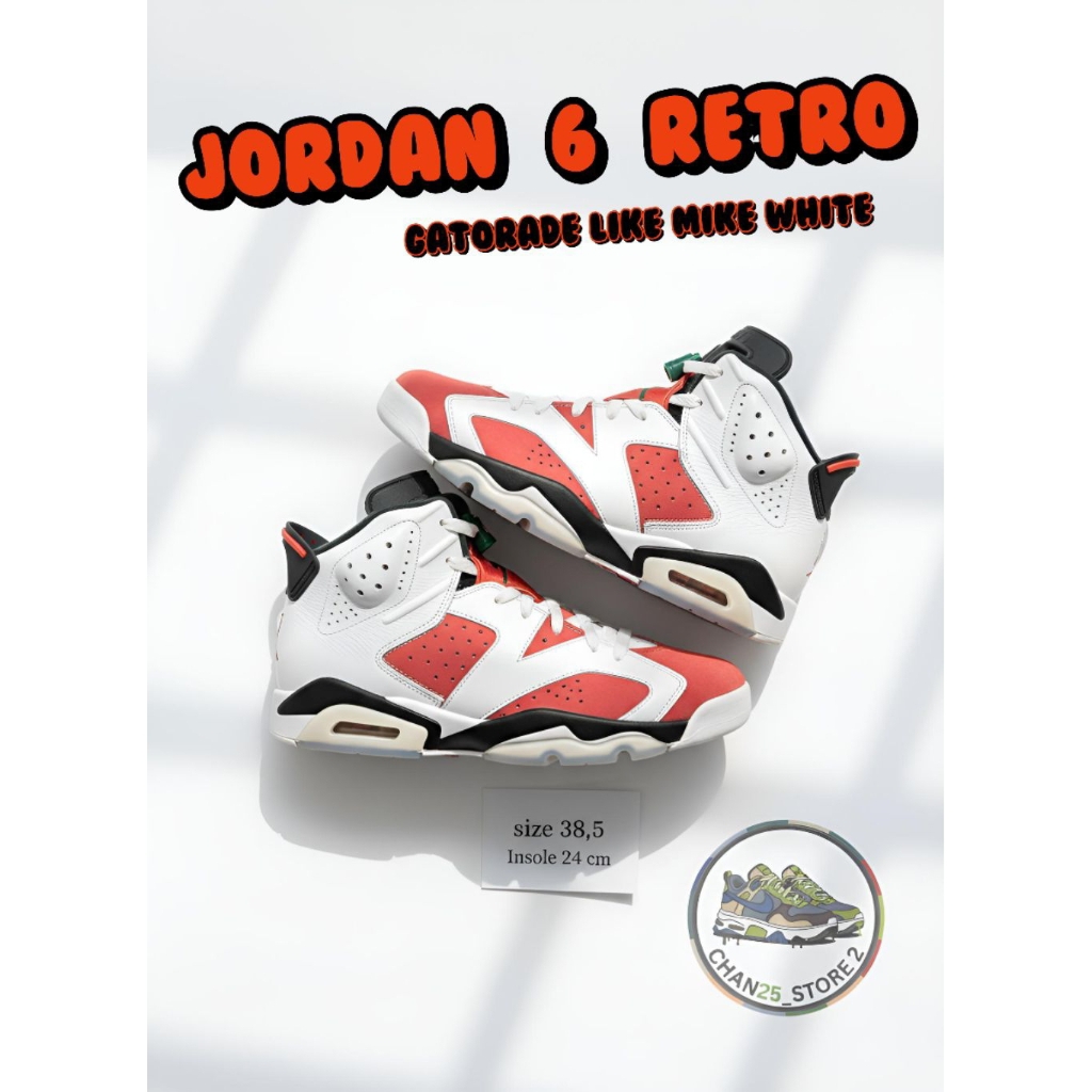 sepatu basketball second/prelovedd pria dan wanita "JORDAN 4 RETRO" size 38,5 insole 24cm