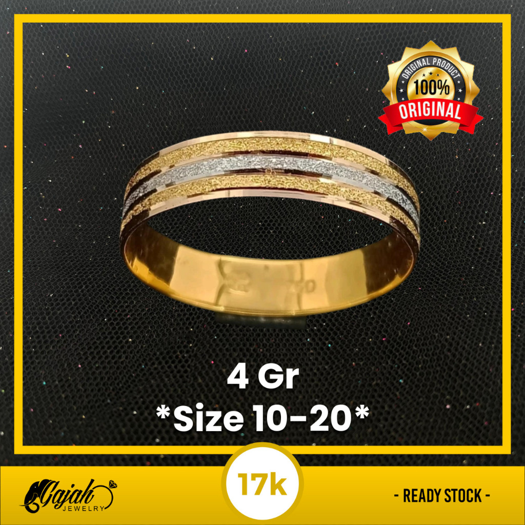 Cincin Emas 17K - Toko Emas Gajah - 4 Gram 679