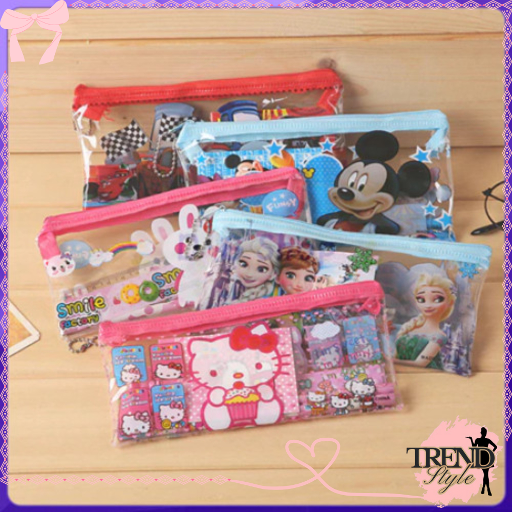 TrendStyle_ Tempat Pensil Angoo Tepak Pensil Anak Perempuan Tepak Pensil Aesthetic Kotak Pensil Vira