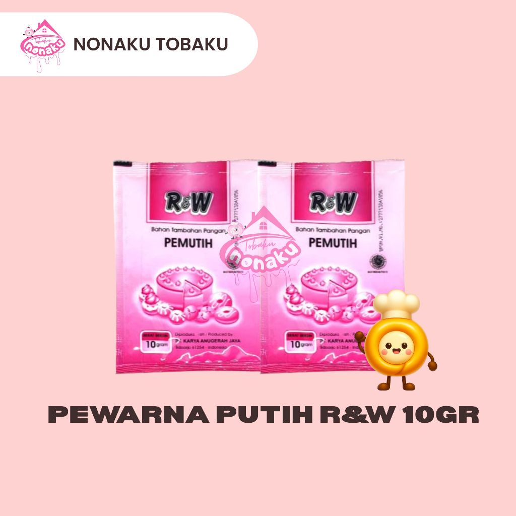 [PCS] PEWARNA MAKANAN PUTIH R&W 10GR / PEWARNA PUTIH MAKANAN