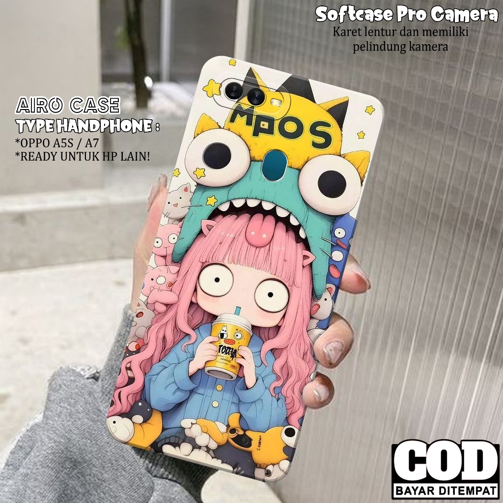 Case OPPO A5S/A7 Terbaru - Softcase OPPO A5S/A7 - Fashion Case KARTUN - Casing OPPO A5S/A7 - Softcas