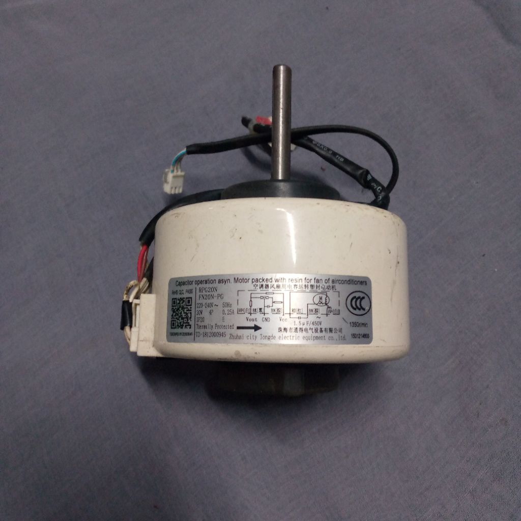 Motor Fan Indoor Dinamo Blower AC Sharp UCY 2PK Original