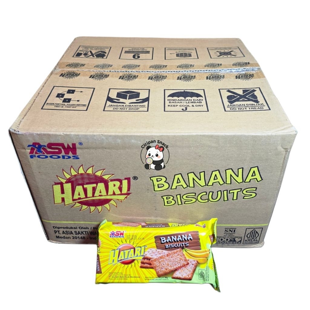 [GROSIR] HATARI BANANA BISKUIT 90 GR DUS ISI 40