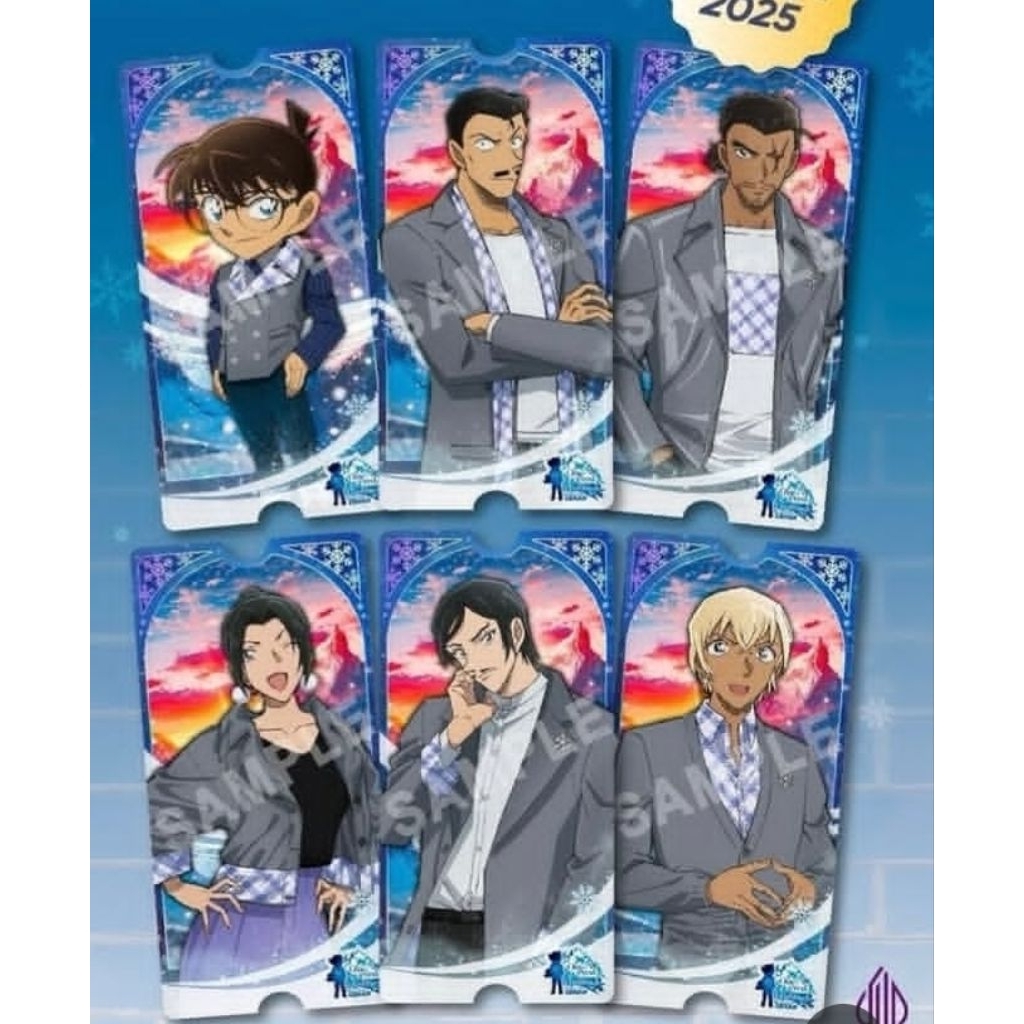 1 Set Collectible Ticket CGV Detective Conan