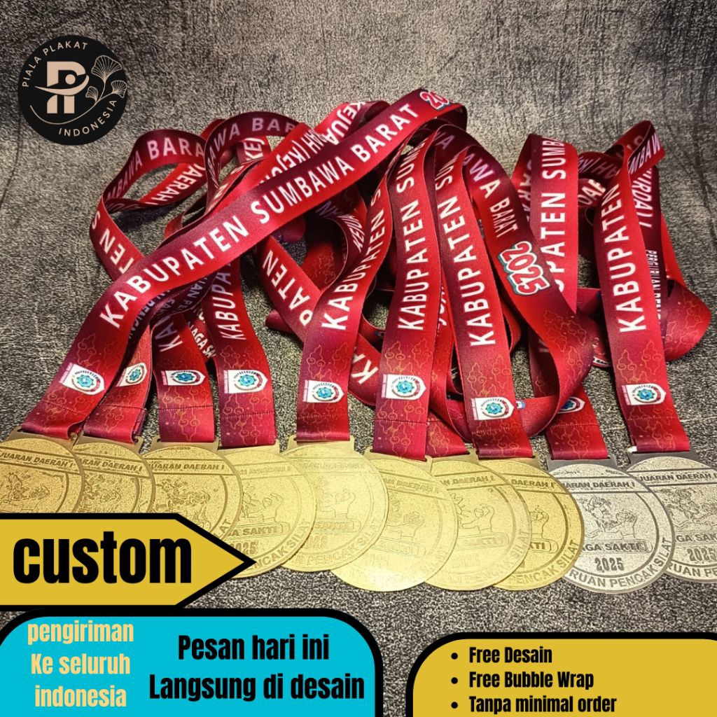 medali, medali logam custom, medali kuningan, medali wisuda, jual medali kuningan, medali murah