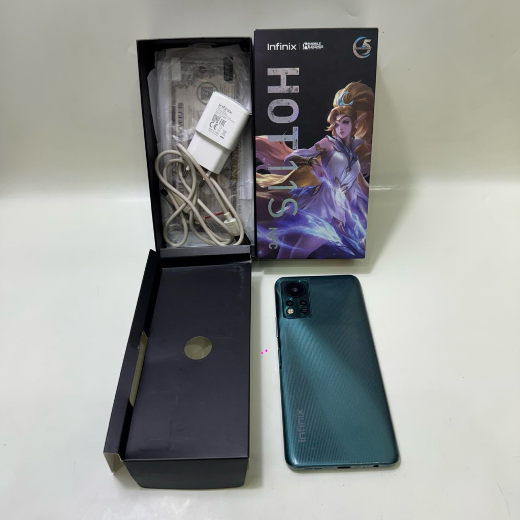 Infinix Hot 11s NFC 4/64gb Fullset Second Garansi Resmi