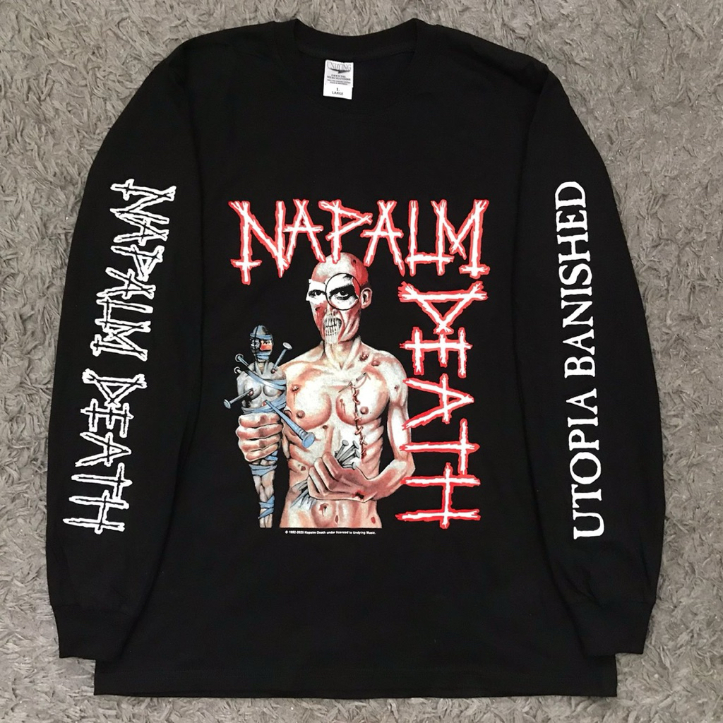 NAPALM DEATH Utopia banished - LONG SLEEVE ORIGINAL & BERLICENSI by Undying music