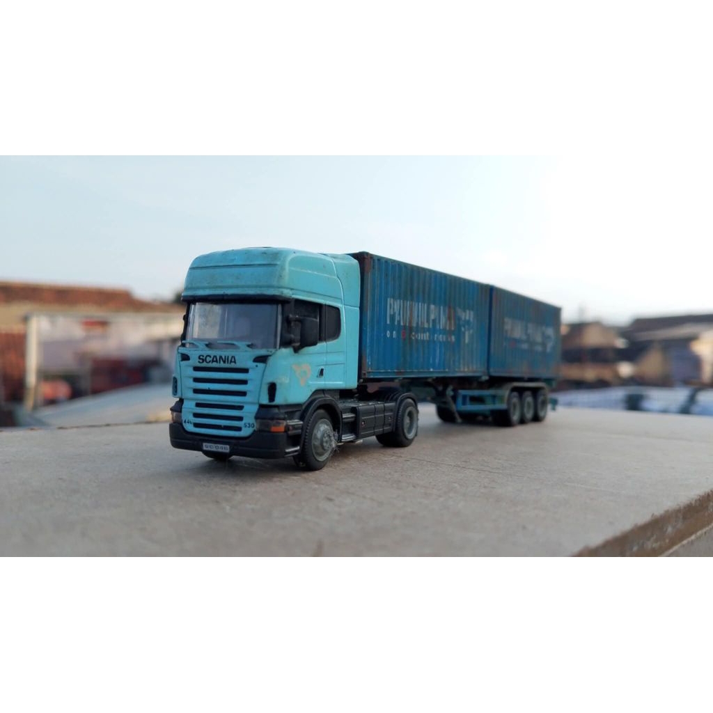diecast miniatur  truck loboy 1:87 kibri dan diecast masters