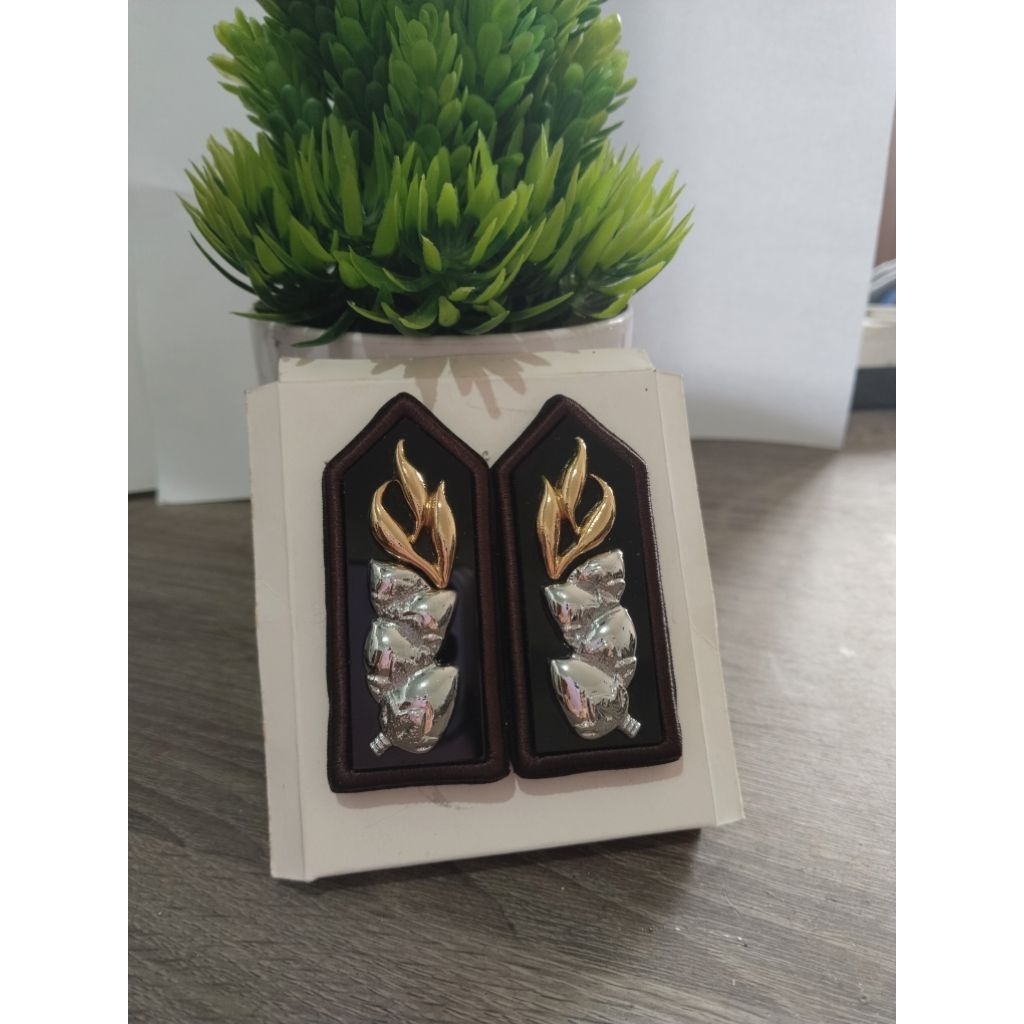 PIN MONOGRAM POLRI/MONOGRAM POLISI full akrilik Dove Glossy