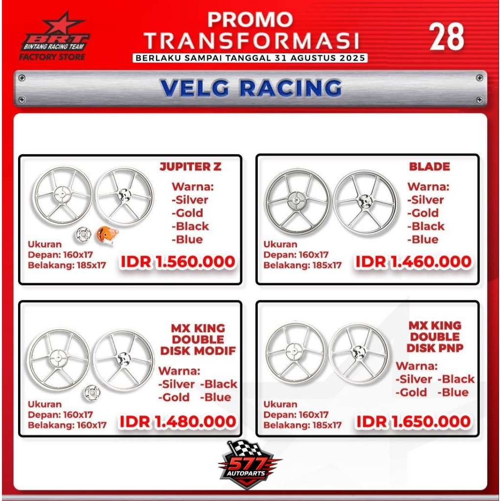 Velg Racing BRT
