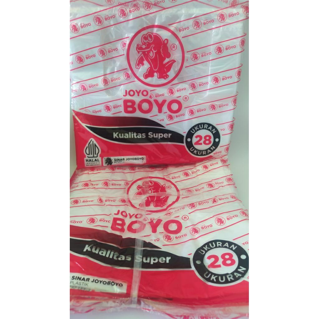 5pak HD JOYO BOYO 28 kantong plastik bening tebal
