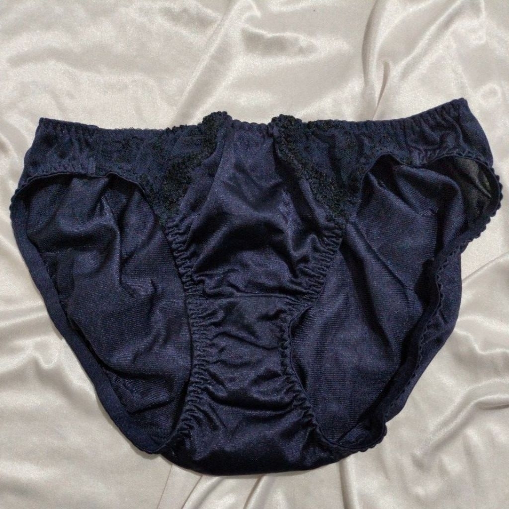 CD satin size M SILKY DARK BLUE