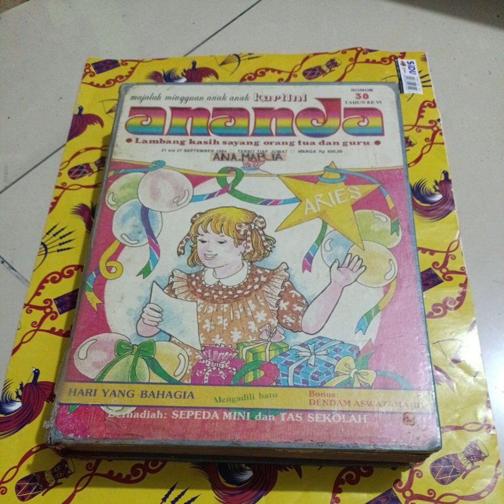 Bundel Lawas Majalah Anak Anak - Ananda Tahun 1983