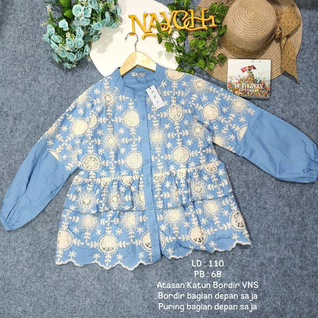 New Atasan wanita katbol Katbor VNS premium /Atasan Katun bolong vns /Blouse Katbor VNS Premium/Keme