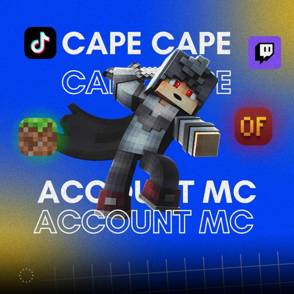 CAPE Minecraft Java and Bedrock Edition Original 100% PC