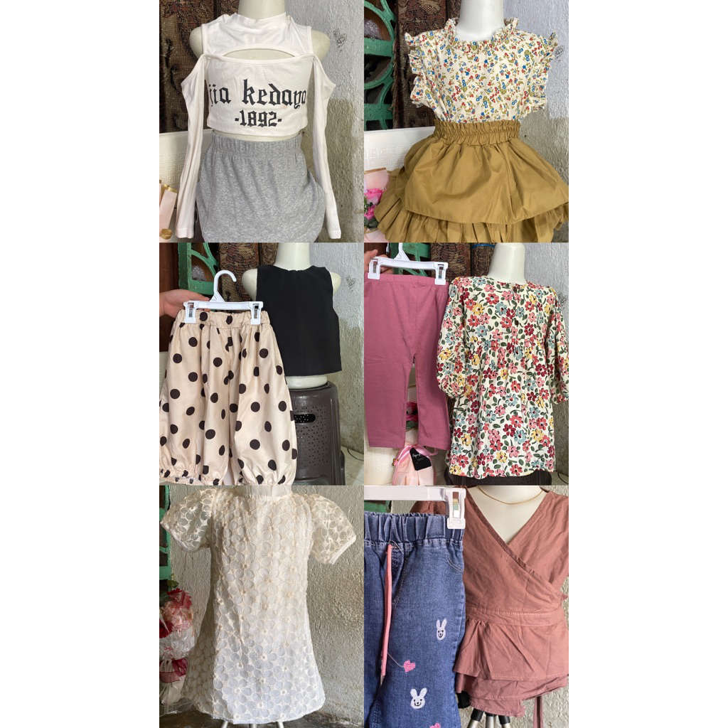 BAJU/DRESS LENGAN BALON ANAK PEREMPUAN