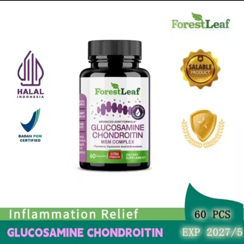 ForestLeaf Glucosamine Chondroitin MSM Complex – 60 Kapsul