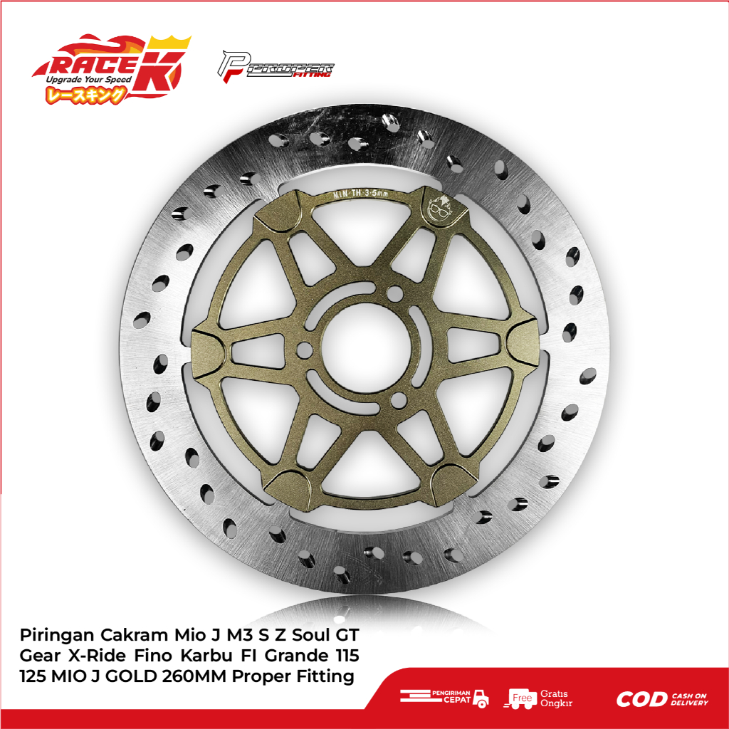 Piringan Cakram Disk Brake Floating 260 mm Yamaha Mio J M3 S Z Soul GT Fino 115 125 Karbu Fi Grande 