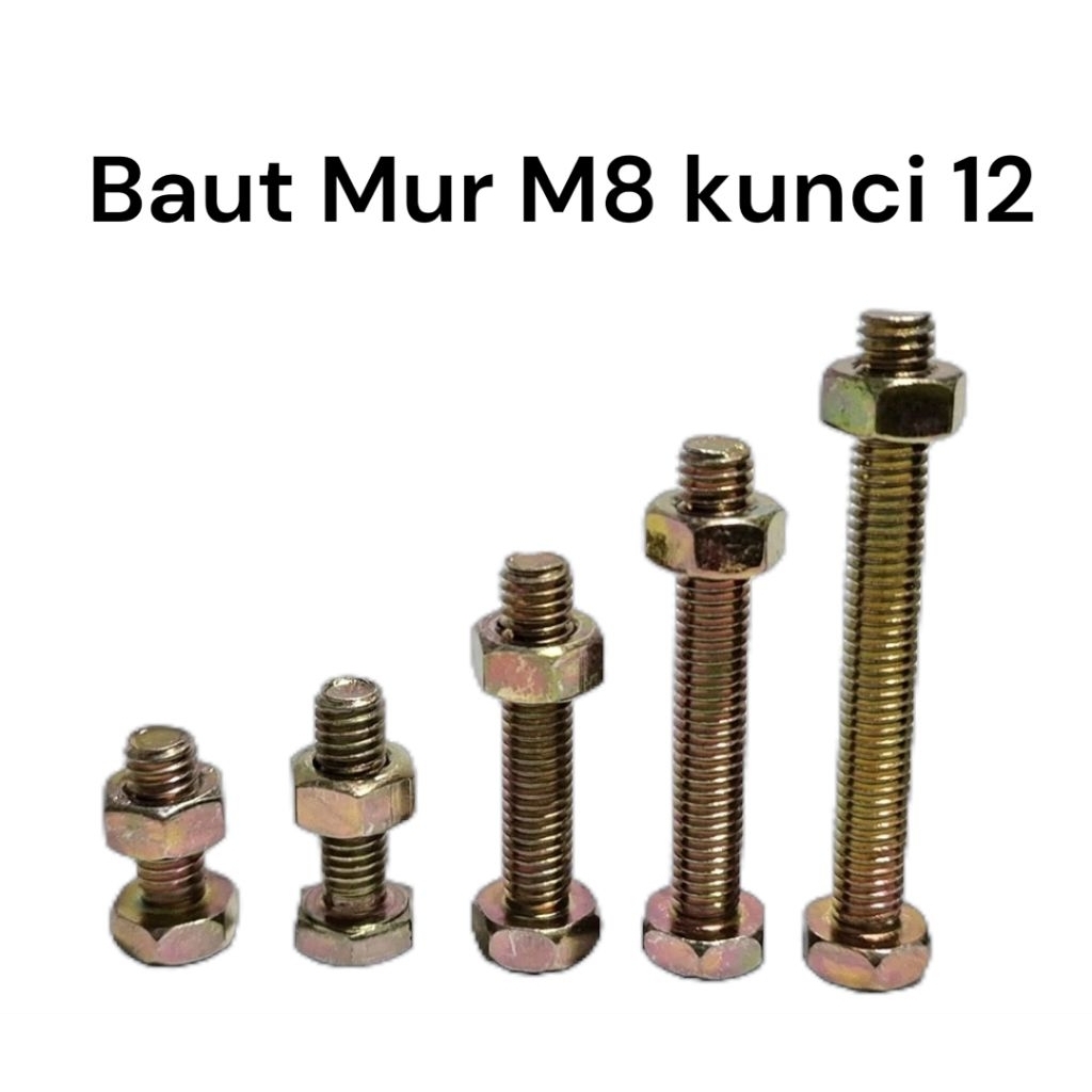 Baud Mur m8 kunci 12 -Galvanis- drat 1.25