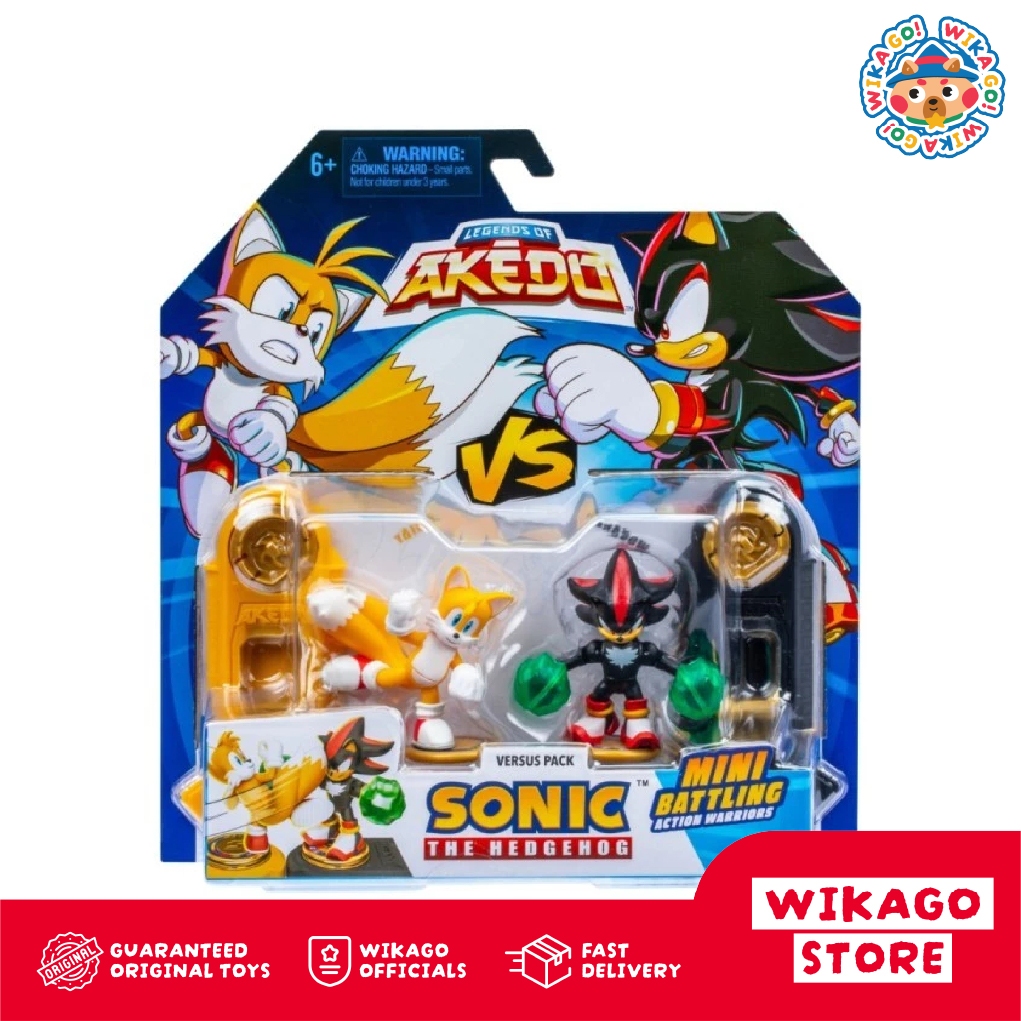 Mainan Akedo Sonic S1 Versus Pack Tails vs Shadow
