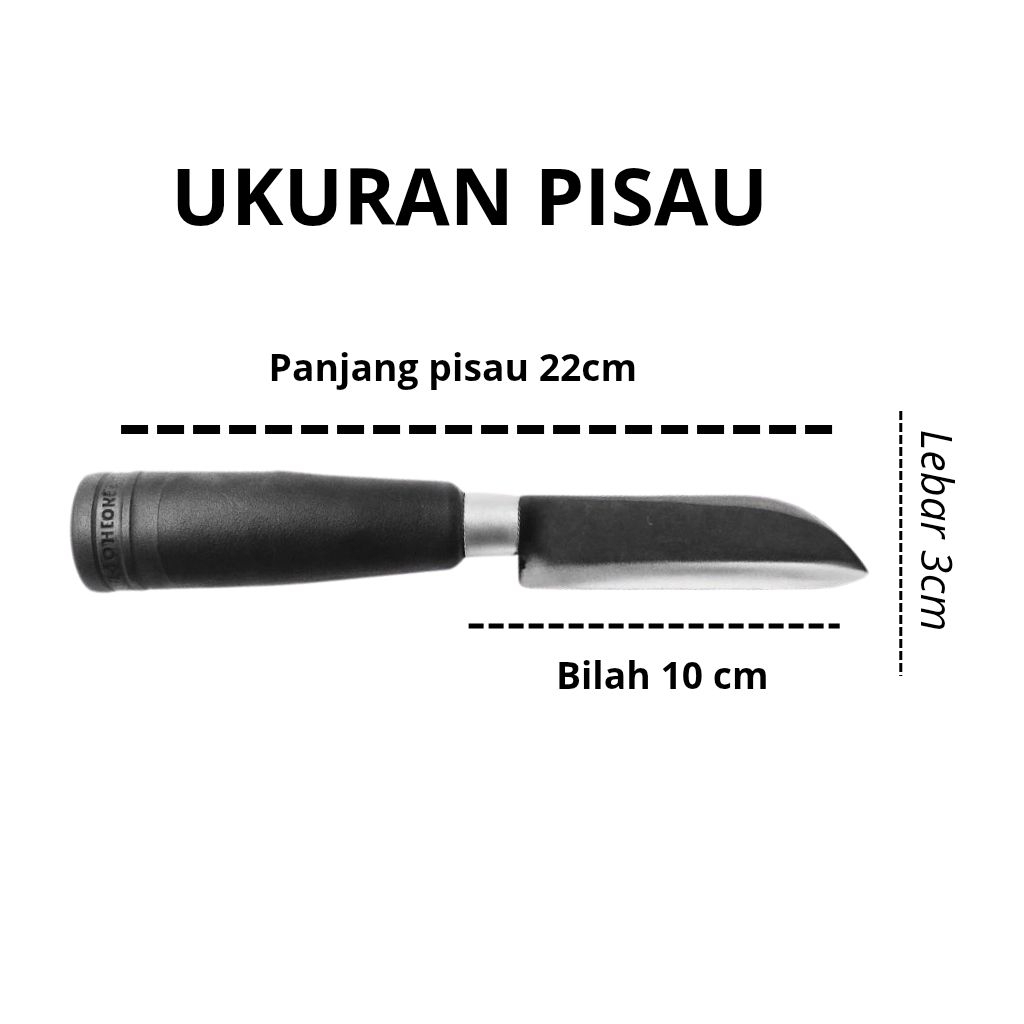 pisau dapur tajam baja asli - ikan sayur daging