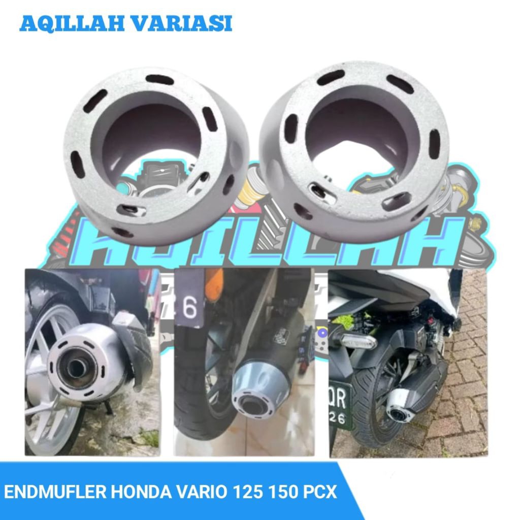 End Muffler Vario 150 End Muffler Mio End Mufler High Quality Aqillah Varian Warna Silver