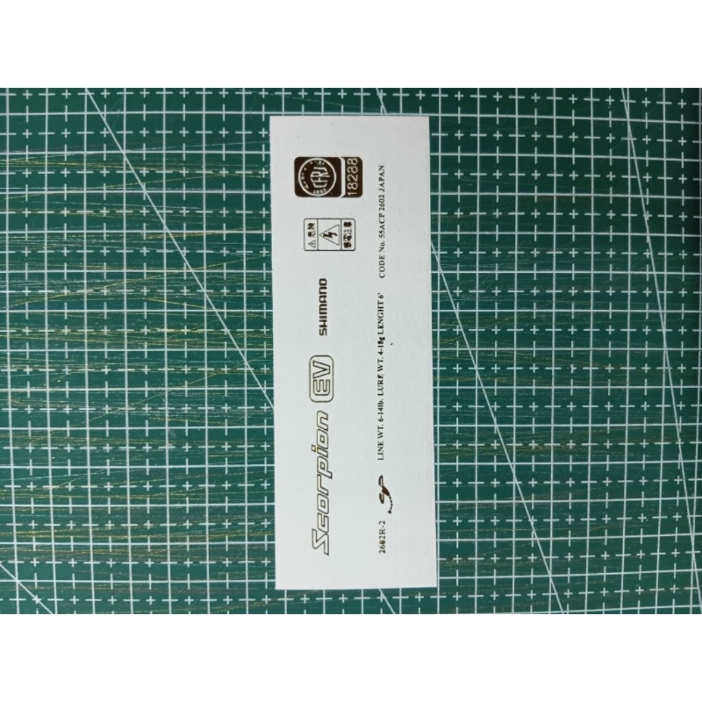 water slide decal untuk Joran pancing Scorpion Shimano