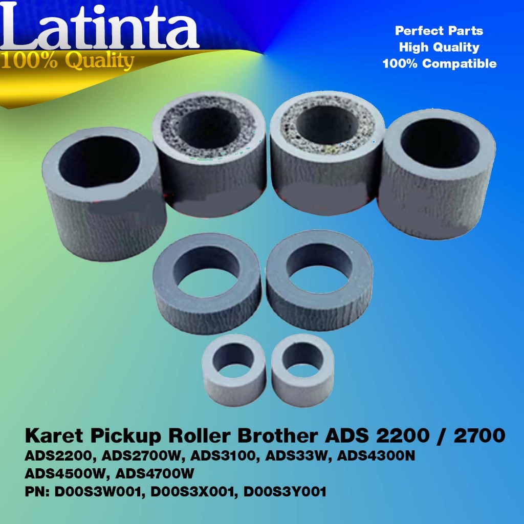 Karet Pickup Roller Scanner Penarik Kertas Set Pick Up Roler for Roll Brother ADS-2200 ADS-2700W / A