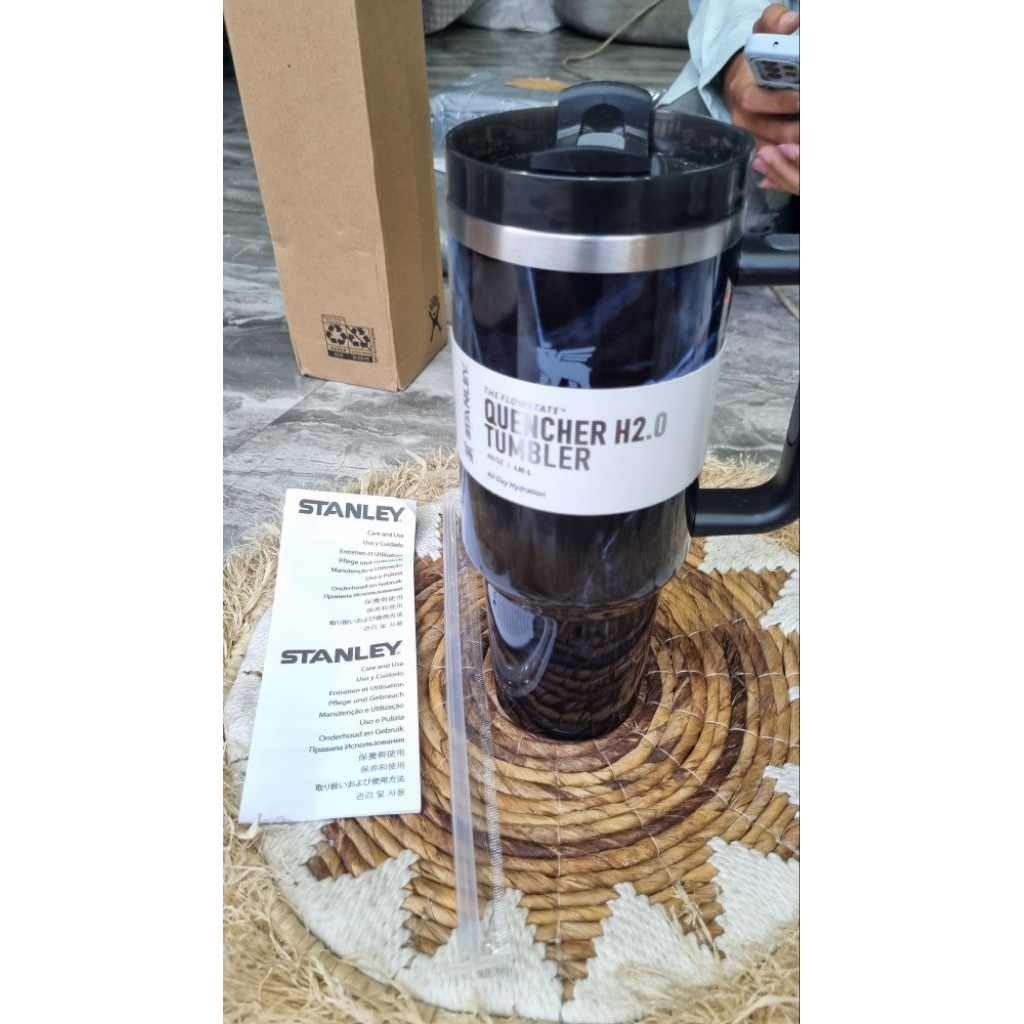 STANLEY QUENCHER H2.0 FLOWSTATE TUMBLER 40OZ BLACK MARBLE | TUMBLER STANLEY ASLI ORI IMPORT