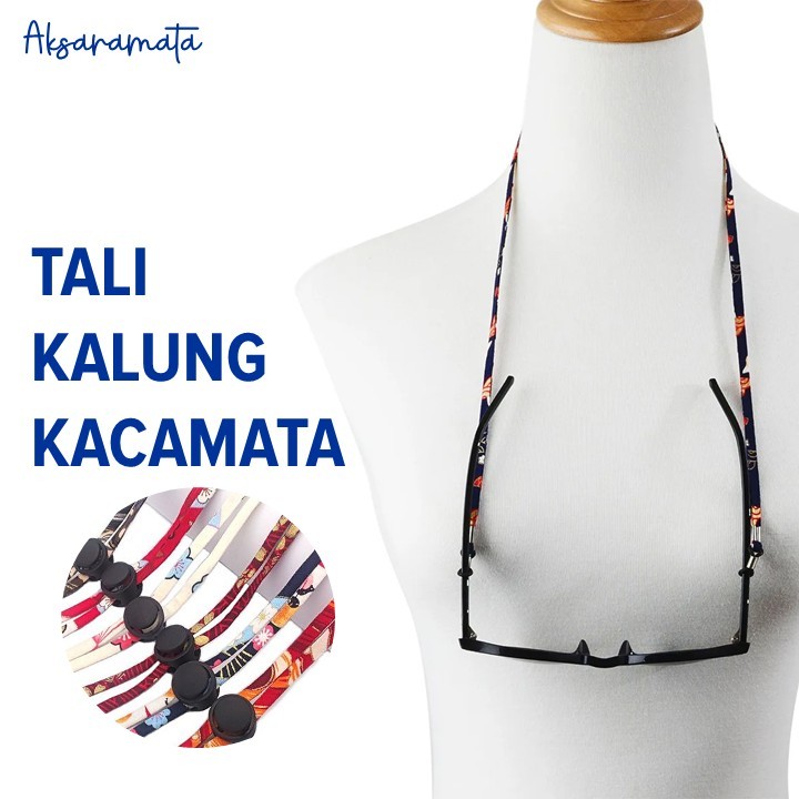 Tali Kacamata Motif Batik Bunga  | Tali Kacamata Anak | Tali Kalung Kacamata
