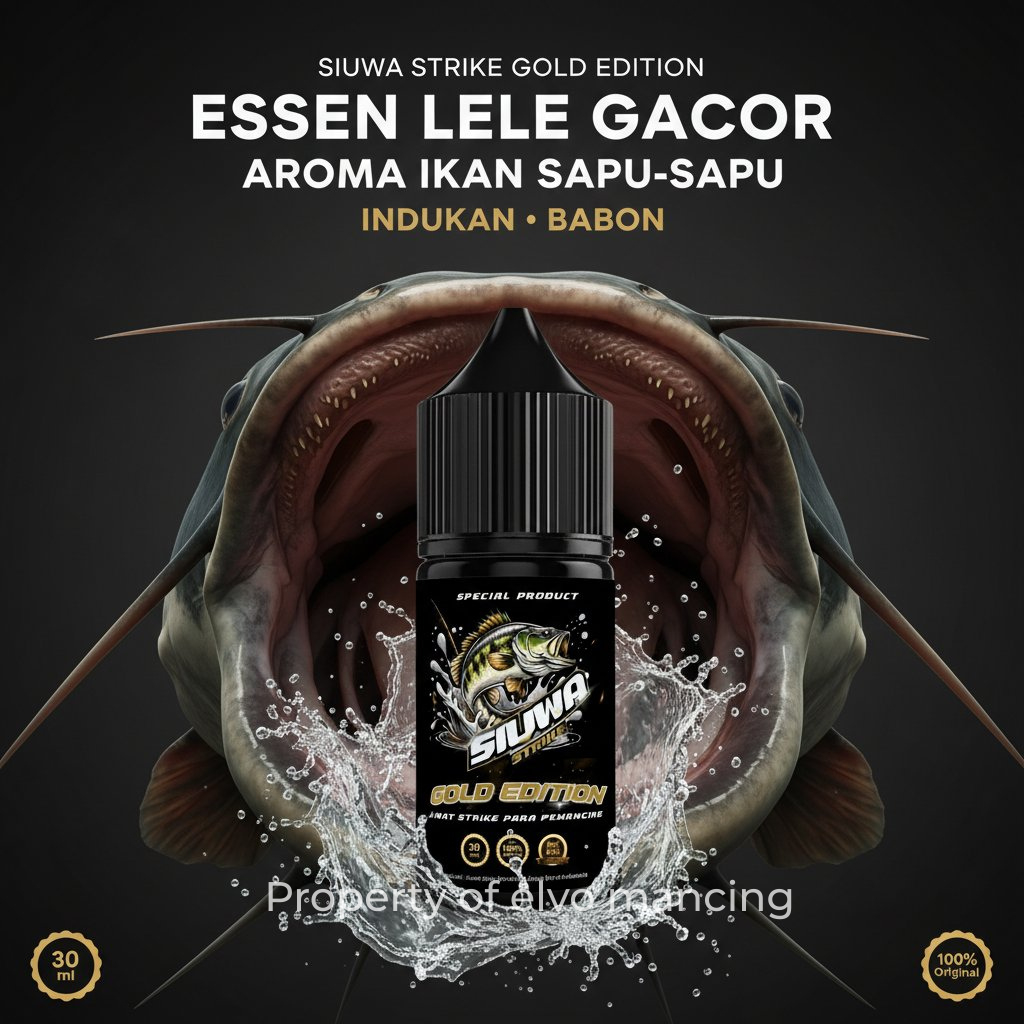 Essen Ikan Lele Siuwa Strike Varian Ikan Sapu-Sapu - Essen Umpan Lele Amis Tajam Paling Ampuh Gacor