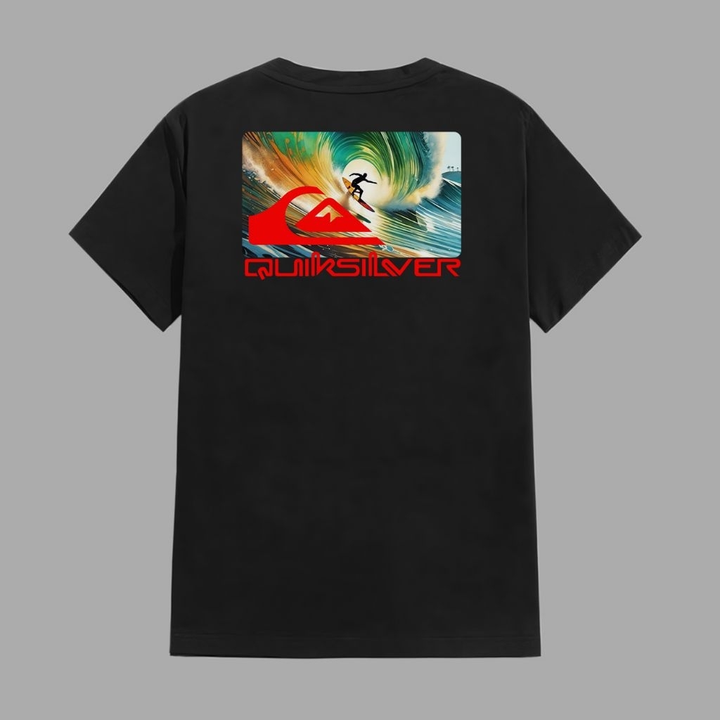 Kaos Pria Wanita Surfing / Baju Distro Quiksilver / T-Shirt Unisex / Kaos Lengan Pendek / Baju Atasa
