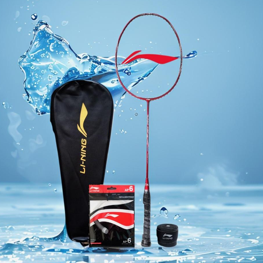 Raket Badminton Lining Turbo X60 G5 Bonus Komplit