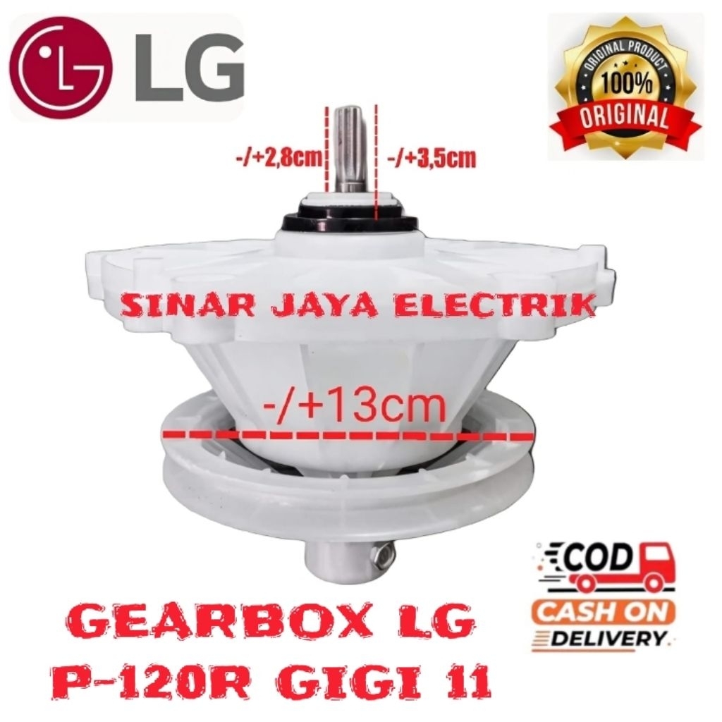 GEARBOX MESIN CUCI LG GIGI 11 - LG P-120R