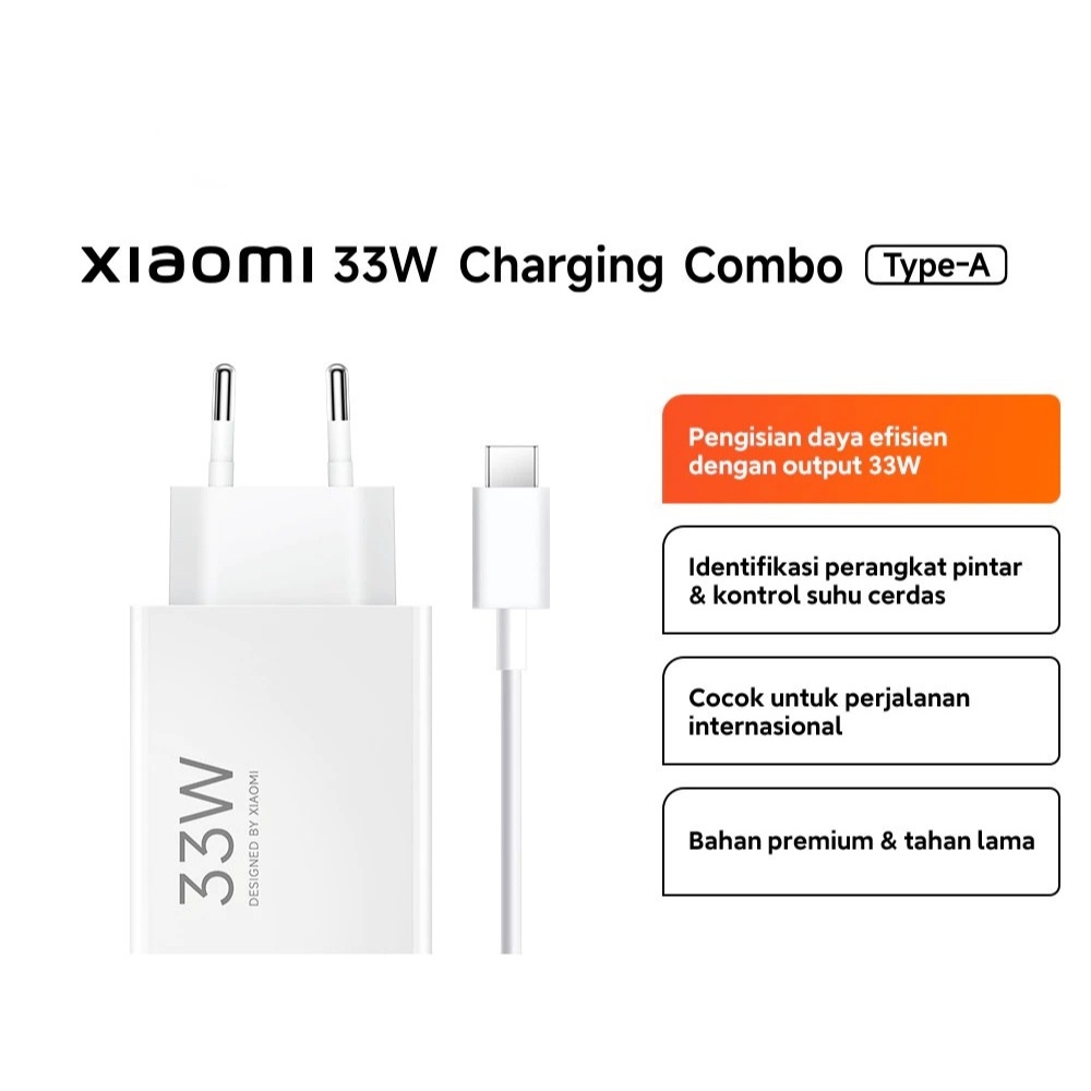 CHARGER XIAOMI 33W TURBO CHARGING TYPE-C Redmi Note 9 PRO Redmi Note 10 PRO