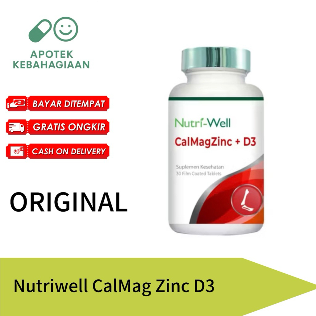 Nutriwell CalMag Zinc D3 Cal Mag Vitamin Suplemen