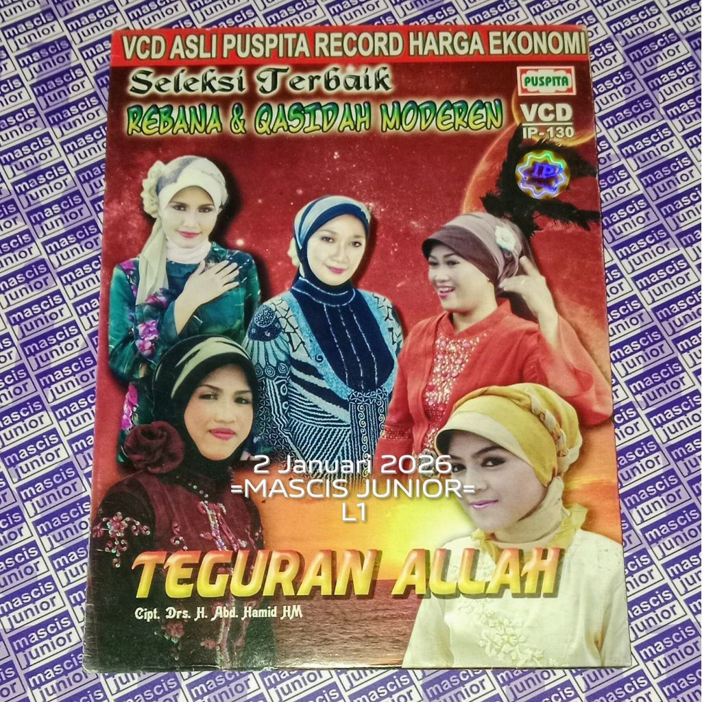 VCD Seleksi Terbaik Rebana & Qasidah Modern Teguran Allah V CD ORIGINAL