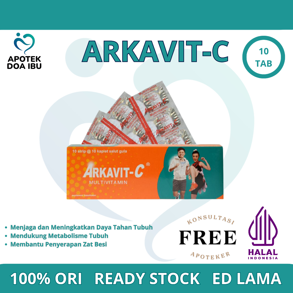 ARKAVIT-C Multivitamin B Kompleks + Vitamin C 500mg