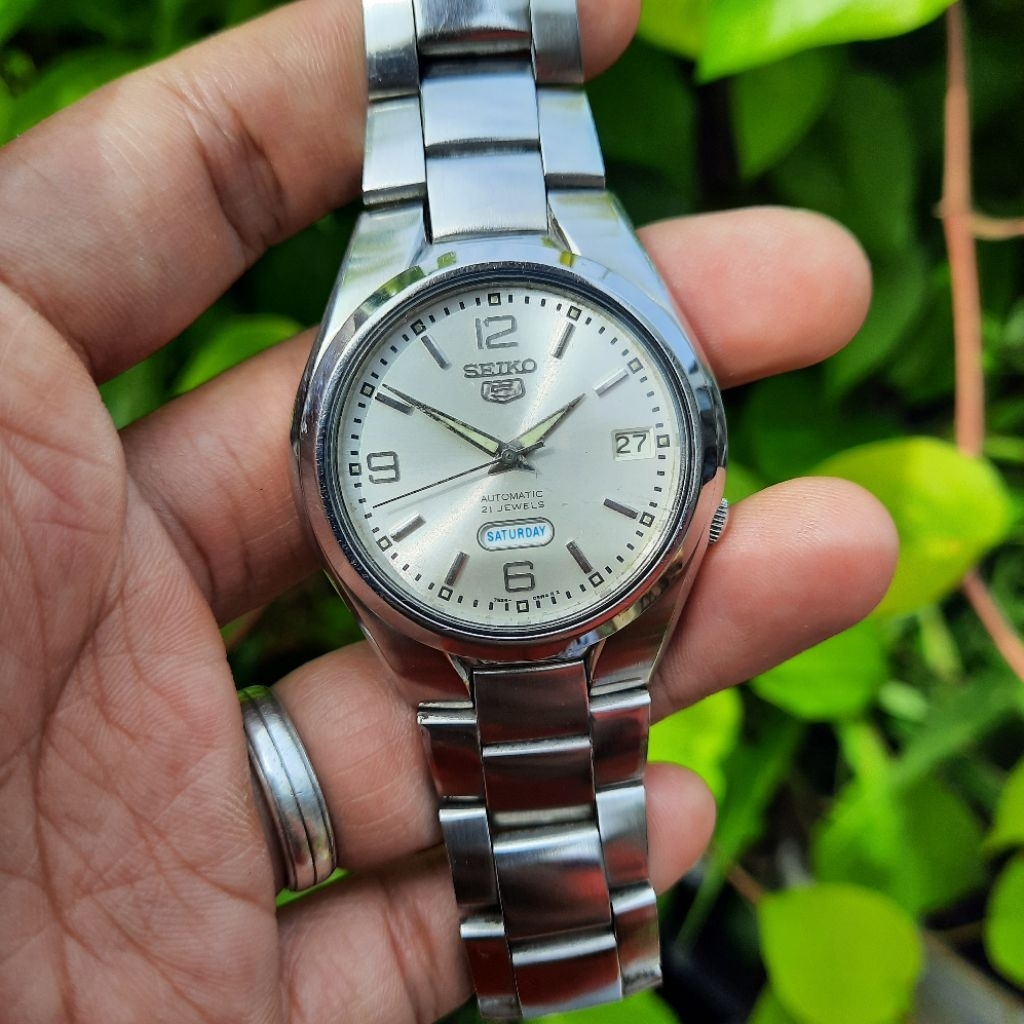 Seiko 5 Automatic SNK619K1 White Ivory Sunbrust SNK619 7S26-03F0