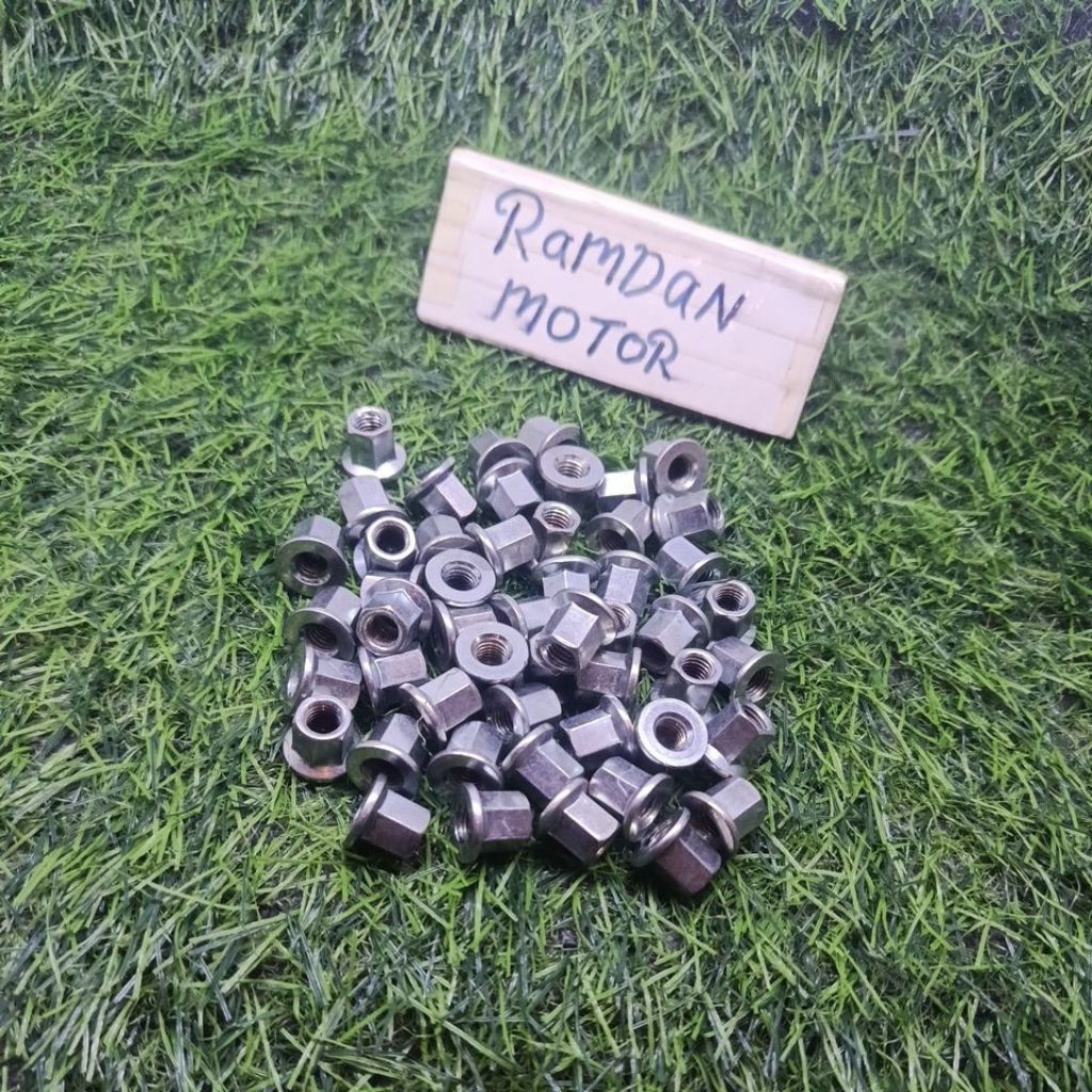 BAUT MUR TOPI KNALPOT BAJA GALVANIS KNALPOT VARIO 125 / 150 GALVANIS KUNCI 10 MUR 11