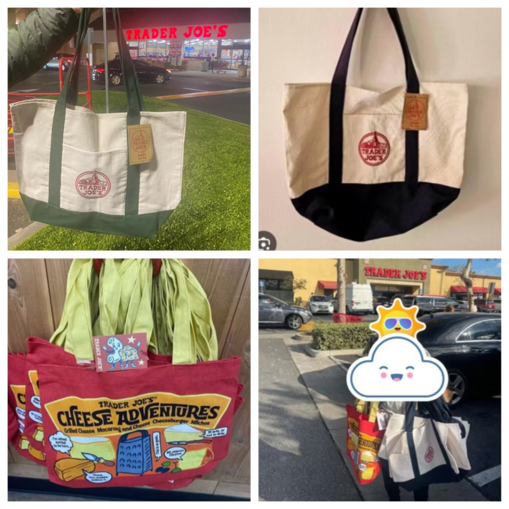 Trader Joe Original Canvas Tote Bag hand carry USA - Trader Joe's