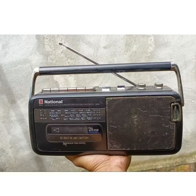 radio tape national normal jadul antik