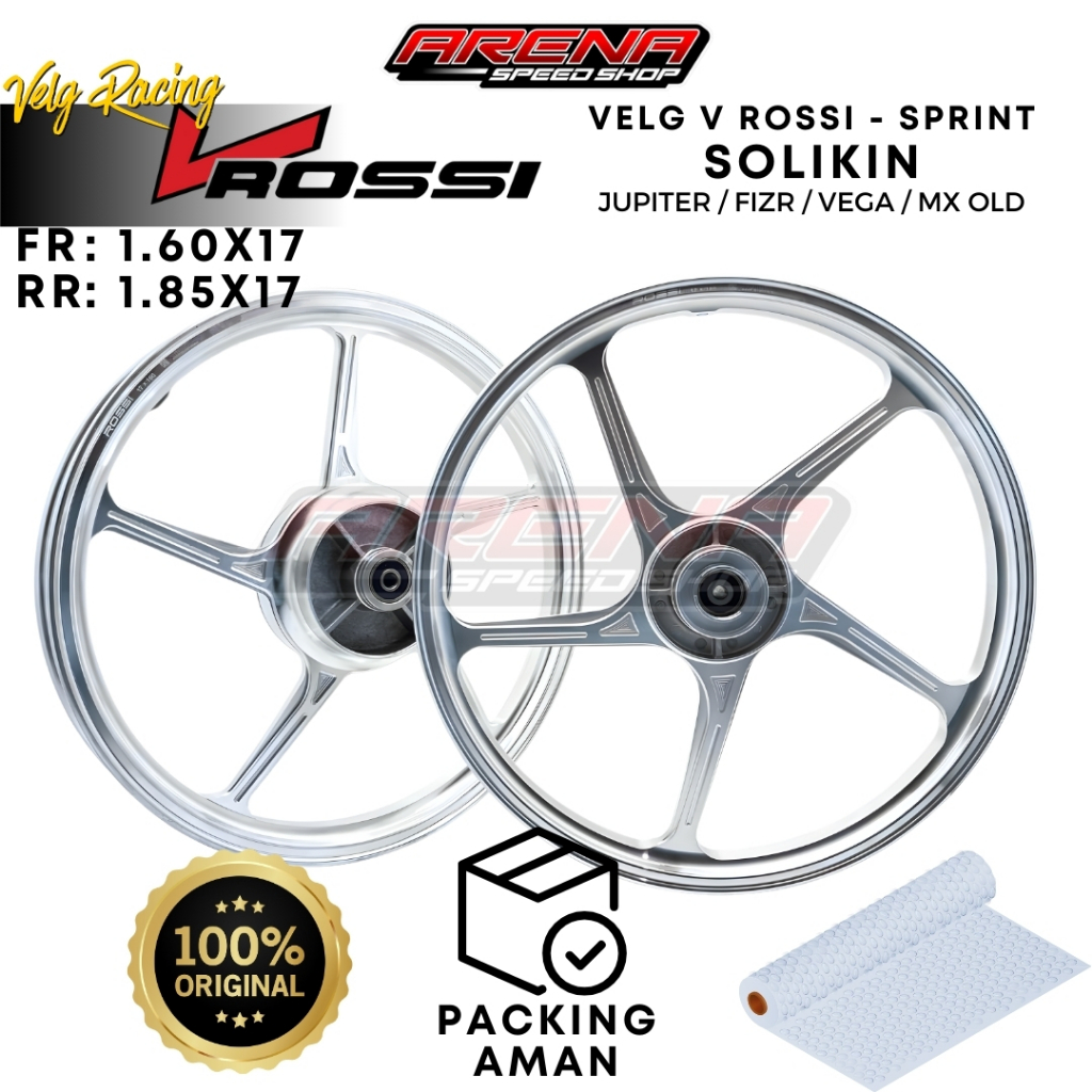 V ROSSI Sprint Solikin Jupiter Z 160x17 & 185x17 - Velg Racing Palang 5 Mx Jupiter Fizr Original