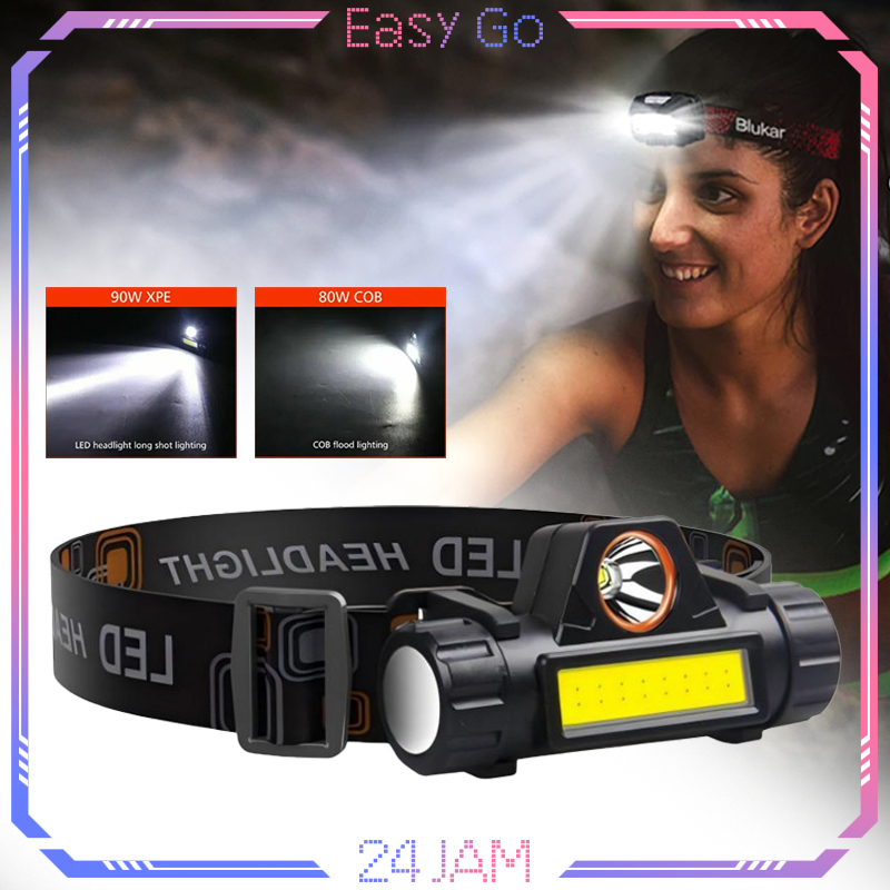 Senter Headlamp Gunung Rechargeable Senter Kepala Outdoor Headlamp Camping Senter Kepala Gunung