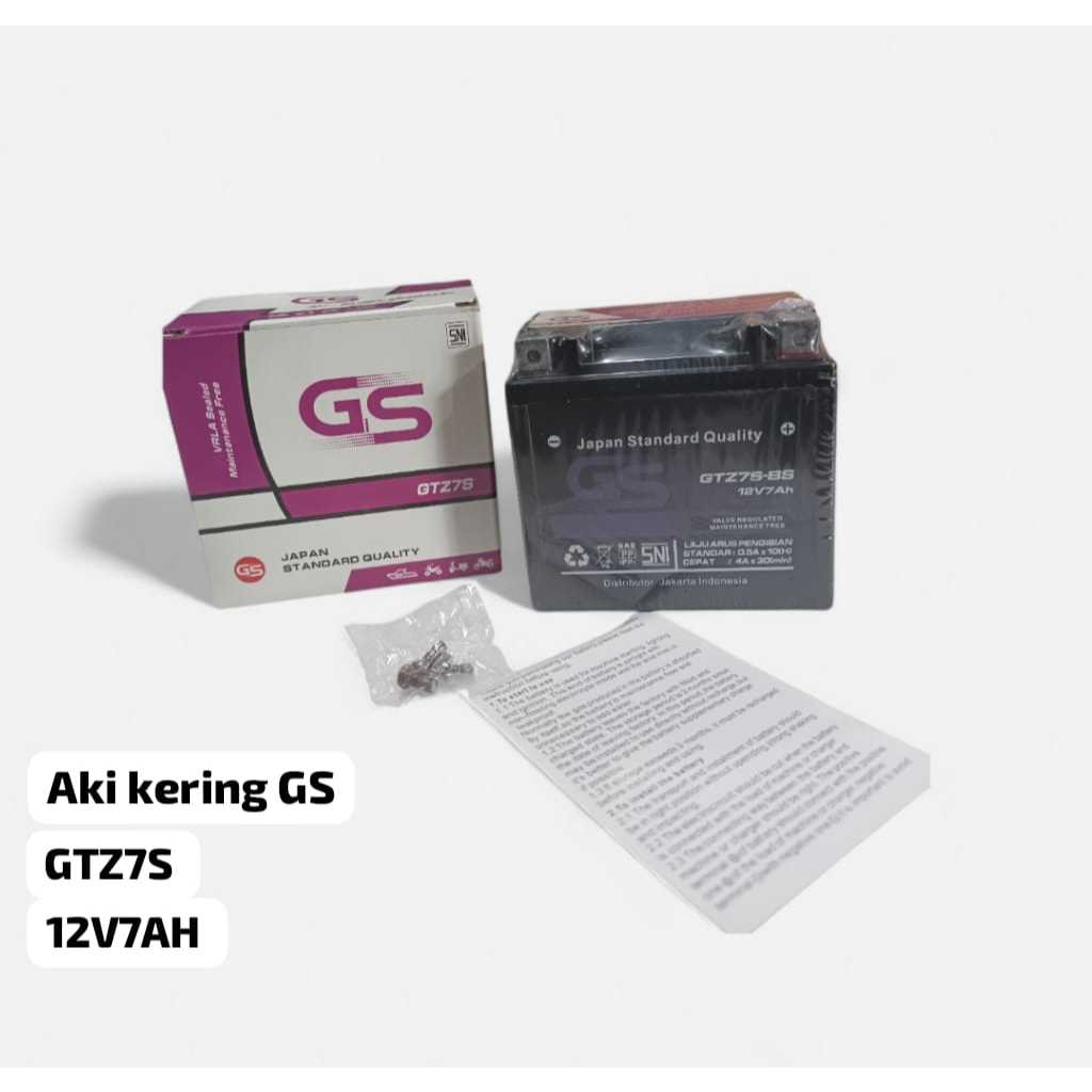 AKI MOTOR GS AKI KERING GTZ7S 12V7Ah VARIO 125/150 SCOOPY CBR 150 SATRIA FU N MAX