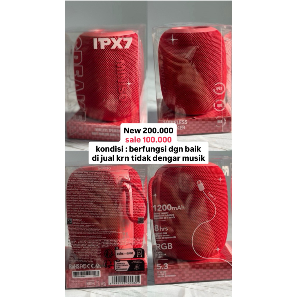 [NEW] SPEAKER BLUETOOTH MINISO IPX7