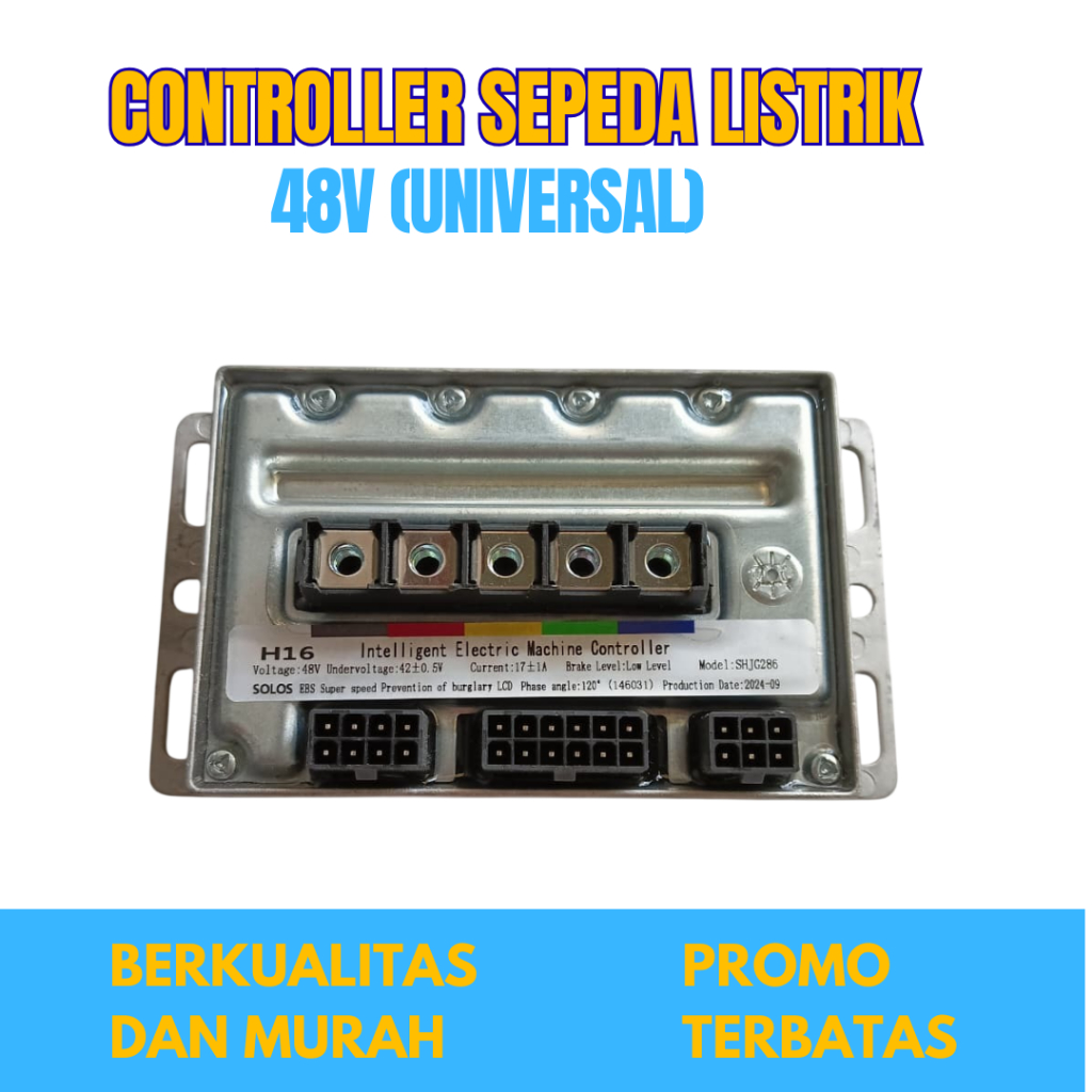 Controller Sepeda Listrik Voltase 48V (UNUVERSAL) || Cocok Untuk Semua Sepeda Listrik Dengan Port So