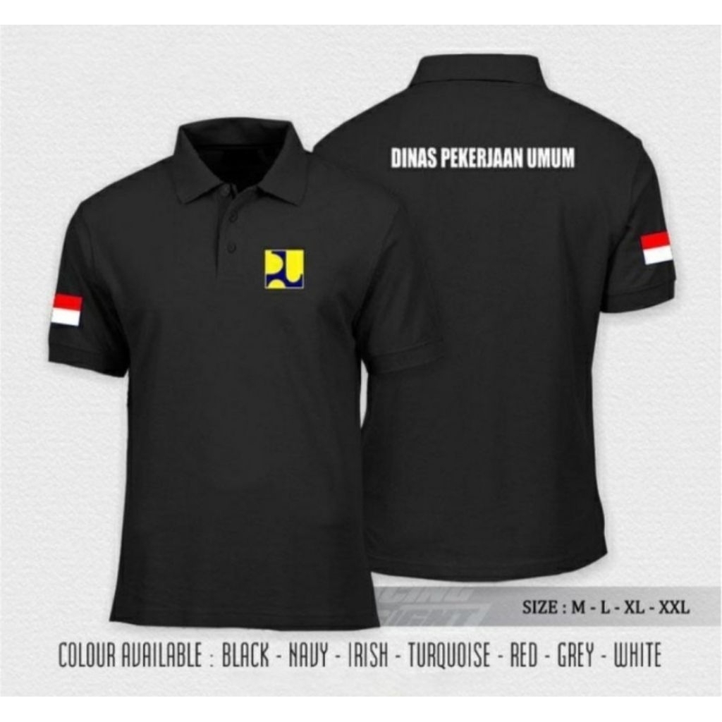 POLO Shirt Dinas Pekerjaan Umum-Tshirt kaos kerja Dinas pekerjaan Umum casual adem dan nyaman