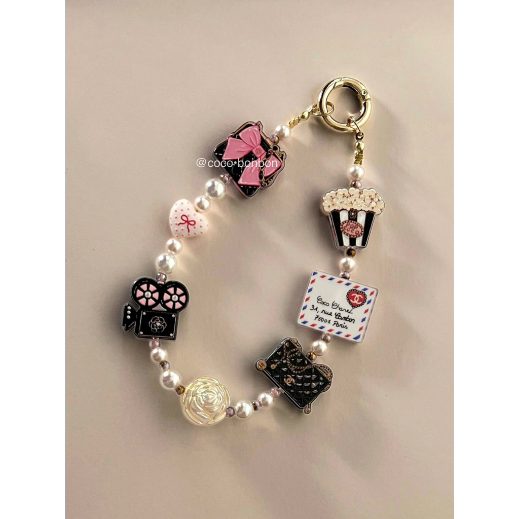 Pearl Bag Charm / Fashionista Bag Charm / Phone Strap Mutiara / Aesthetic Phone Strap / Bag Charm Ca