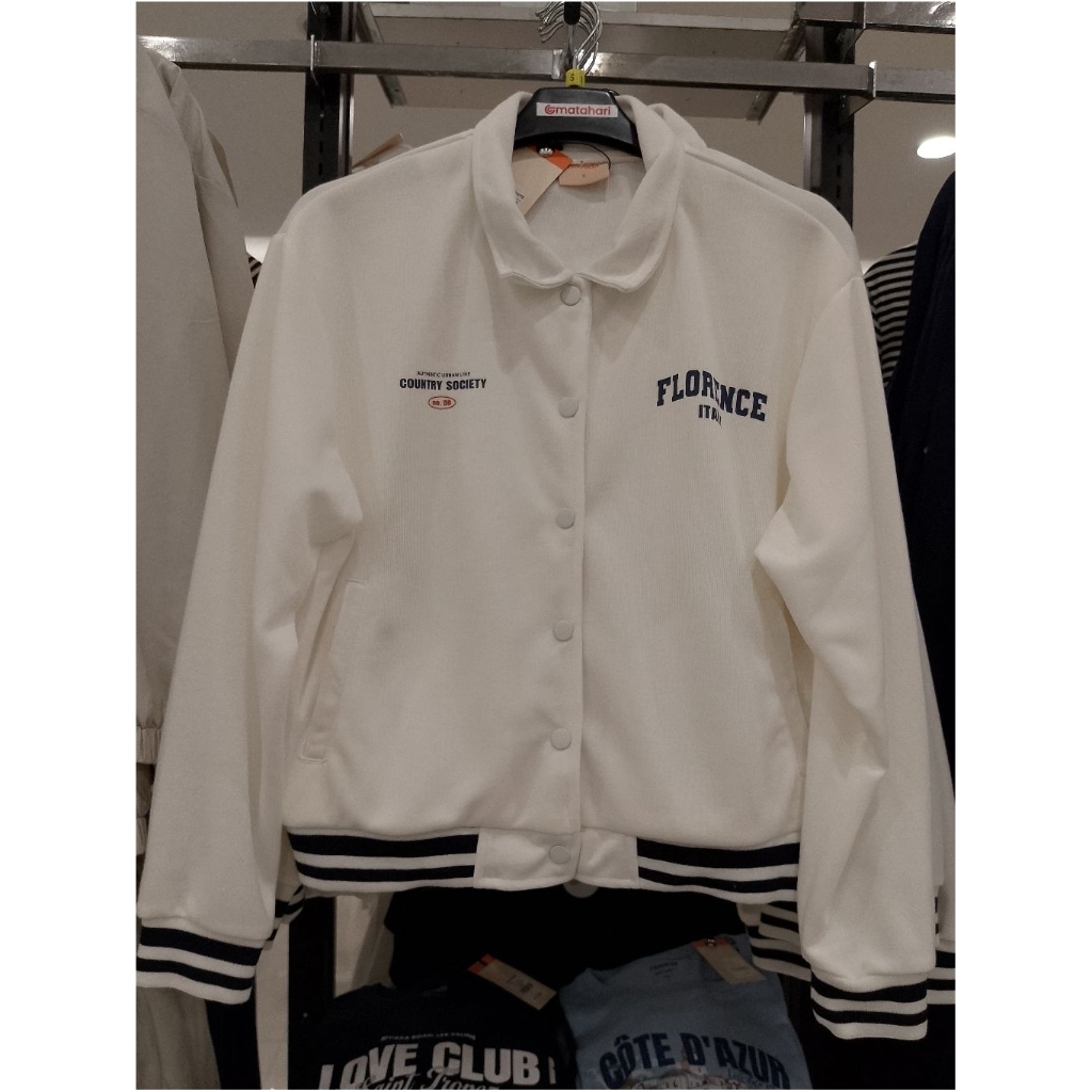 Nevada Varsity Collar Jacket Wanita